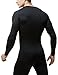 TM-YUV34-BLK_Small Tesla Men's Thermal WinterGear Compression Baselayer Vneck Long Sleeve Shirt YUV34
