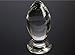 Huge Head Glass Butt Plug, Clear, Extra Large, 22.88 Ounce