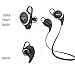 Matone [Upgrade Version Qy7] QY8 V4.1 Wireless Bluetooth Headphones Noise Cancelling Headphones with Microphone,[Sweatproof, Mini Lightweight, Heavy Bass Metal] Best in-Ear Stereo Wireless Bluetooth Earbuds Headset Earphones (Black)