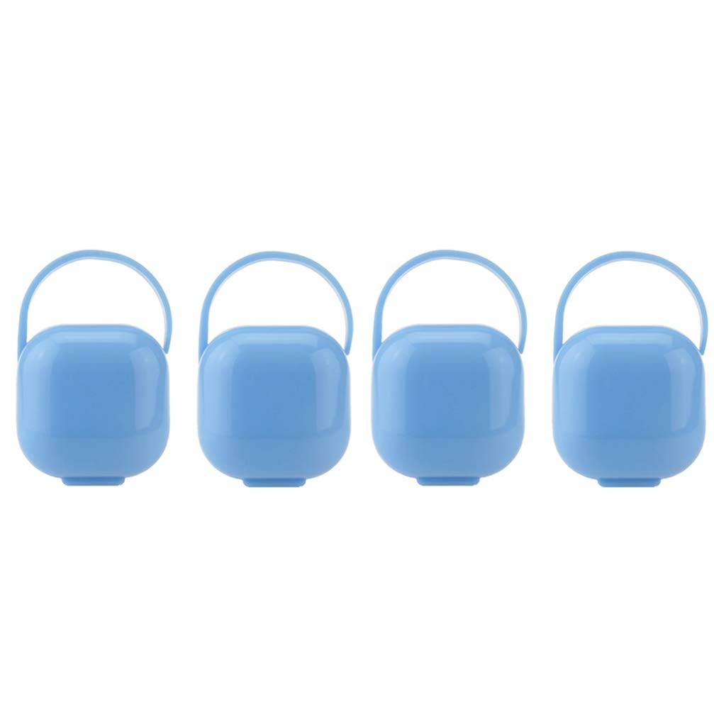 Exceart 4pcs Soothie Pacifier Case Pacifier Box Pacifier