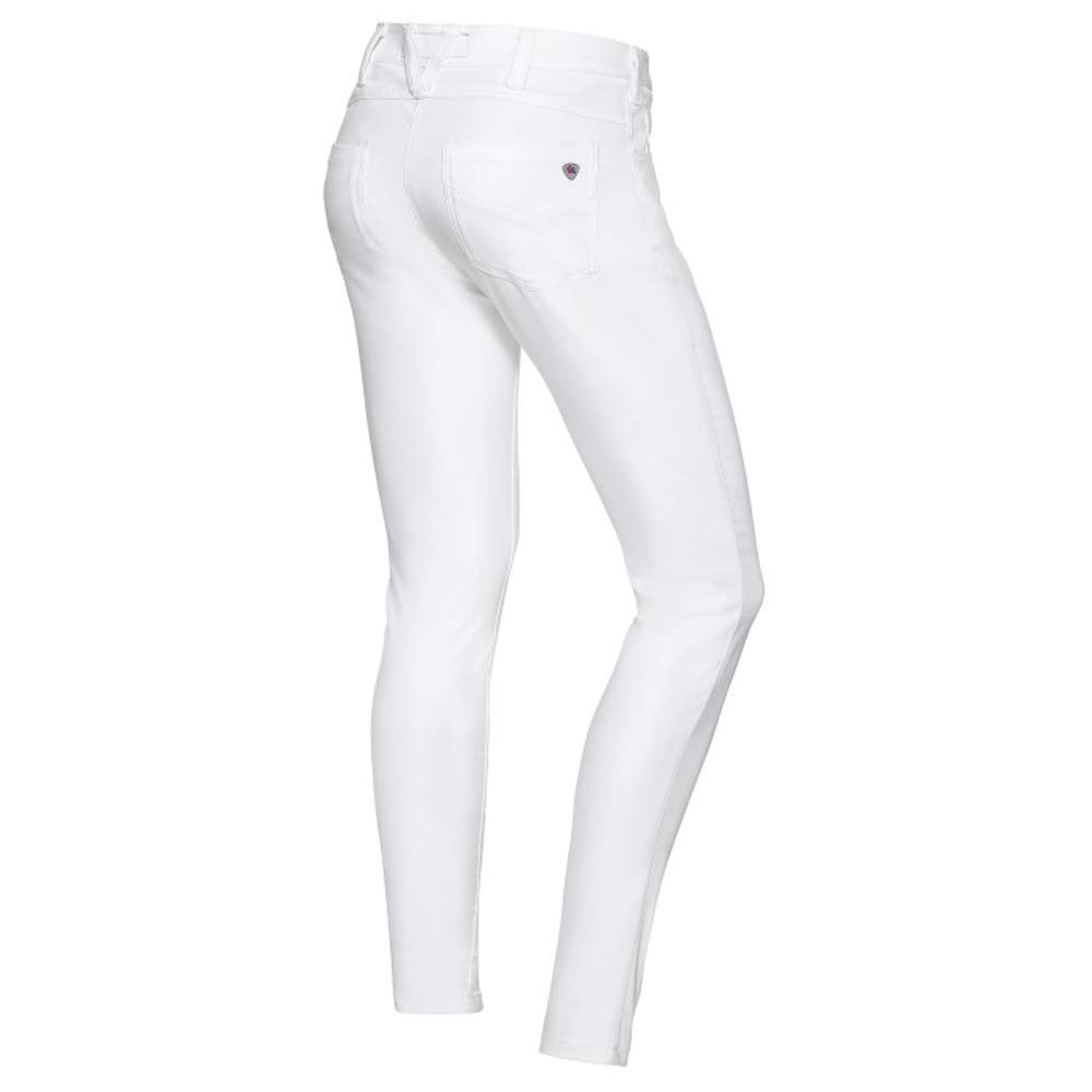 BP 1770-311-0021-27/32 Stretch Fabric Skinny Jeans for Women, 65% Cotton/30% Polyester/5% Elastane, White, 27/32 Size - Image 3