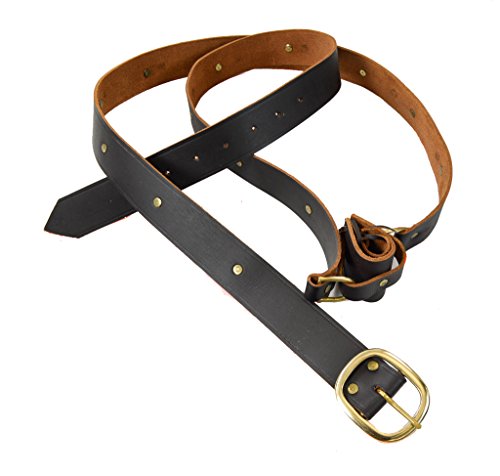Brown Leather Double Wrap Sword Belt