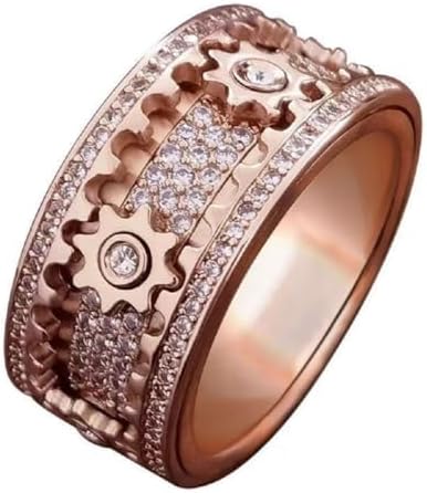 Amazon.com: ZOUBAA Handmade Diamond Ornate Geometric 3D Band Ring