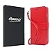 AMOVO Case for iPhone SE [2 in 1], iPhone SE Wallet Case [Detachable Wallet Folio] [Premium Vegan Leather] iPhone SE 5 5S Leather Case with Wrist Strap (Red)