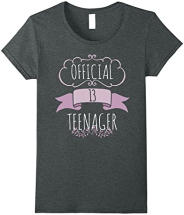 Women's Official Teenager Pink Tshirt 13th Birthday Girls Small Dark Heather