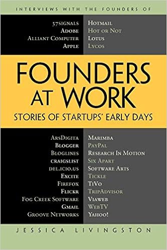 Founders at Work: Stories of Startups' Early Days, by Jessica Livingston