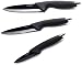 Ozeri OZK1 Elite Chef Black Ceramic 3-Piece Knife Set Cermic Knives, 12.5 x 7.5 x 1 inches