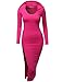 Doublju Womens Fitted Dress with Sexy Side Zipper Point