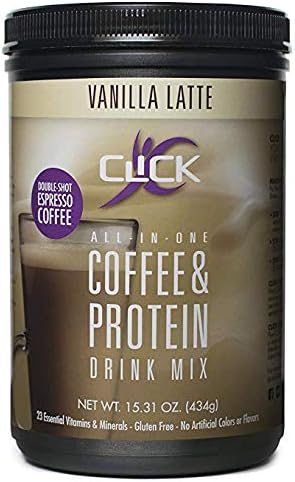 Dealmor Protein & Coffee Meal Replacement Drink Mix, Vanilla Latte, 15.3 Ounce