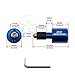 Blue Handle Bar End CNC GSXR Engraved Weight Slider Etched For Suzuki GSXR Slug