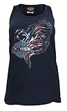 Harley-Davidson Women's Glory Bar & Shield Sleeveless Tank Top, Blue Night