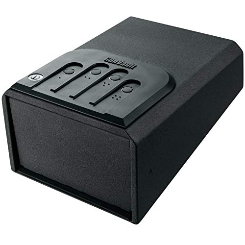 GunVault MiniVault Quick Access Compact Gun Safe with Illuminated No-Eyes Digital Keypad, Auto Slide-Out Drawer and LED Illumination (1 Pistol Capacity) - Thumbnail 2