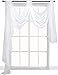 Utopia Bedding Premium White Sheer Scarves Sheer Window Curtains, 54 by 216 Inches, White Luxuries.