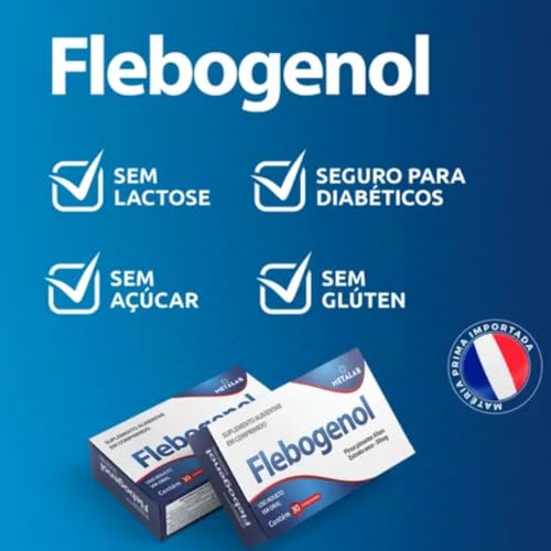 Pinus Pinaster Flebogenol 50mg Combo 3 Caixas C/60comp, Picnogenol, similar Flebon