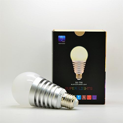 Tyke Supply LLC Bluetooth LED Smart Phone Controlled Light Bulb 60 Watt