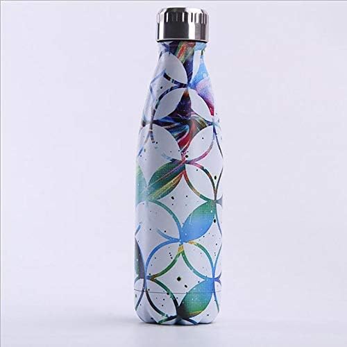 Marble Stainless Steel Water Bottle,Ultimate Insulated, Double Walled Stainless Steel Vacuum Flask Water Bottle - 12 Hours Hot 24 Hours Cold - 500ml - BPA Free Cycling Gym