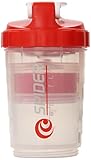 Spider Bottle - SpiderMix Mini2 Go Shaker Bottle Clear Red - Scale: 16oz (Cup: 25oz)