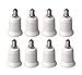 yueton Pack of 8 E12 Candelabra Screw to E26 / E27 Medium Screw Light Bulb Base Socket Adapter Converter