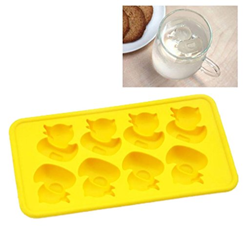 Outsta Ice Cube Trays,3D Cute Duck Ice Cube Trays Chocolate, Candy, Baking and Craft Mold, Non-Stick Heat-Resistant Fun Novelty Shapes