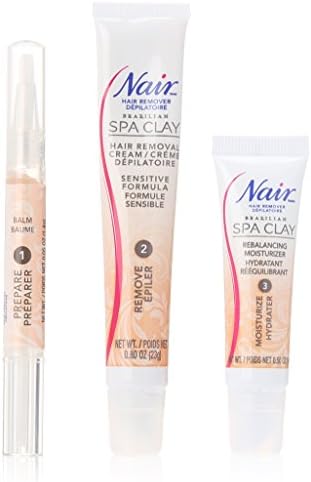 Nair Brazilian Spa Clay Total Care Face Trio, 1.35 Ounce