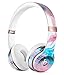 Design Skinz Marbleized Teal and Pink V2 Full-Body Protective Skin Decal Wrap Compatible with The Beats by Dre Solo 2 or 3 Wireless Headphones