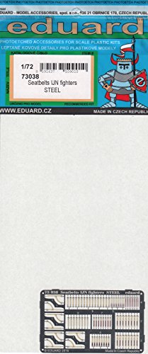 EDU73038 1:72 Eduard Color PE - Seatbelts IJN Fighters (Steel) [MODEL KIT ACCESSORY]