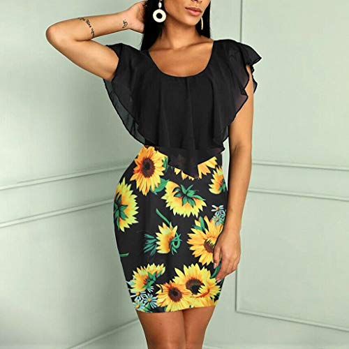 5 EINCcm+Floral+Pencil+Batwing+Bodycon