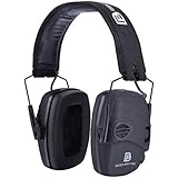 Bochamtec Norland Rubberized Coating Electronic Earmuff, Hearing Protection Noise Auto Compress &amp; Reduction Sound Amplification,NRR25 Ideal for Shooting and Hunting (Black)