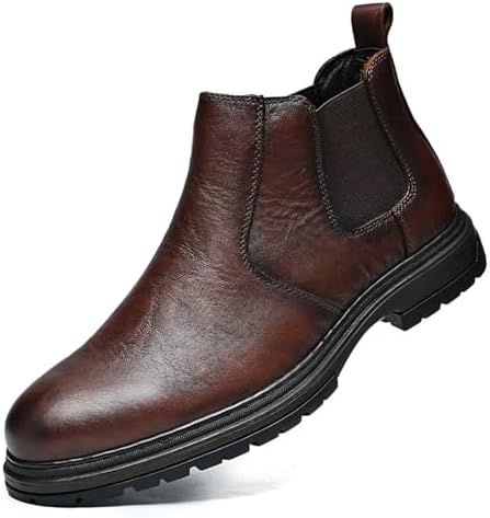 Amazon.com | Arkbird Chelsea Ankle Boots for Men Genuine  display picture 3