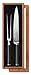 Ginsu Gourmet Chikara Series Forged 2-Piece Japanese Steel Carving Knife Set – Cutlery Set with Stainless Steel Kitchen Knife and Fork,