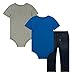 Levi's Baby Boys' First 3-Piece Bodysuits and Leggings Box Set, Jailhouse Rock, 3/6M