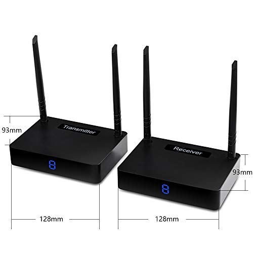 measy HD585 Wireless HDMI Wireless Extender/Adapter 350m/1150feet (HDMI Transmitter/Receiver) Video and Digital Audio from laptops, PCs,Monitor to HDTV or projectors - Thumbnail 5