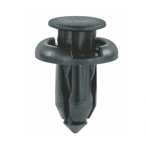 Xtremeauto® Black 10mm Hole Plastic Car Fixing Clips x 10 Includes Sticker Part Number XA06A