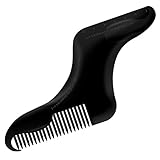 IBEET Beard Shaping Tool Template,All in One Mustache Ruler Shaper Guide Comb