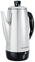 Hamilton Beach 40616 Stainless-Steel 12-Cup Electric Percolator