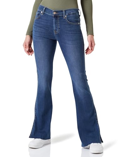 7 For All Mankind Women's Bootcut TAILORLESS BaiDuc Jeans, Mid Blue,