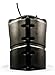 Camco Heavy-Duty Double Propane Tank Cover, Fits 20lb Steel Double Tanks, Black (40572)