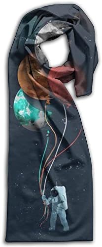 Unisex Astronaut Plain Knitted Warm Winter Outdoor Scarf For Adults