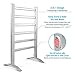 INNOKA 2-in-1 Towel Warmer and Drying Rack, Heated Towel Rack, Free Standing & Wall Mount (UL Certified) with 6 Bars & Aluminum Frame for Bathroom