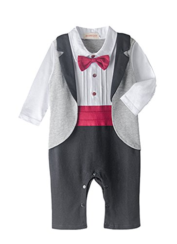 AvaCostume Baby Boys Gentleman One-piece Romper Jumpsuit Clothes