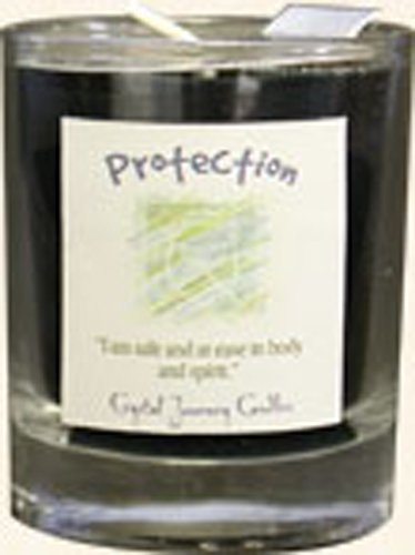 Crystal Journey Herbal Magic Glass Filled Votive Candle - Protection
