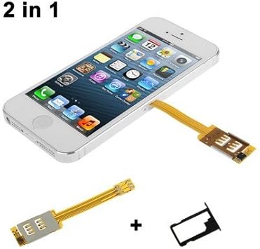 2 En 1 Double Carte Sim Multi Carte Sim Tray Holder Pour Iphone 5 5s 5c Noir En Ligne Entreprises Amazon Fr High Tech