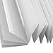 Turquoize Light Filtering Temporary Pleat Paper Shades, White, Quick Fix & Easy to Install, 36