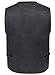 Eidlvais Men's Multi-Pockets Vest For Outdoors Travels Sports Black Size XL