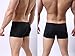 YuKaiChen Mens Silk Underwear Seamless Boxer Briefs Short Leg 6-Pack L/US S