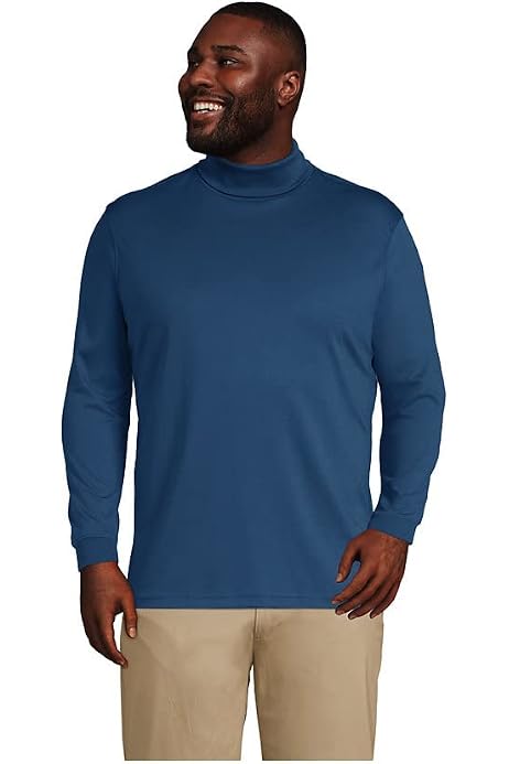 Lands' End Mens Long Sleeve Supima 