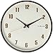 DecoMates sdg Non-Ticking Silent Wall Clock, Retro, Brown