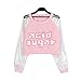 Focal20 Laser Patchwork Sweatshirt Long Sleeve Tee Tops Harajuku Pullover T Shirt