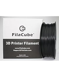 filacube 2,85 mm PLA filamentos impresora 3d pla 2 (Segunda Generación) 1 kg (2.2 libras) fabricado en EE. UU., Negro, 1