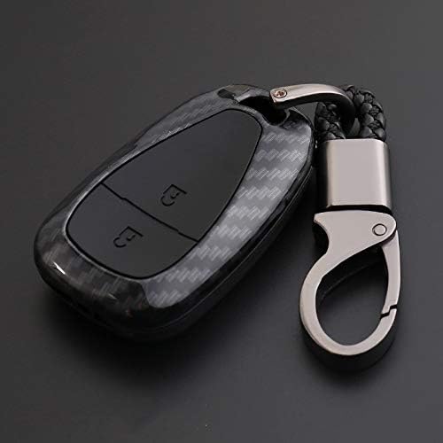 HDCF 2Sets Carbon fiber Key Cover Case For Cruze Aveo TRAX Opel Astra Corsa Meriva Zafira Antara ASTRA J Mokka Insignia-Black 2Button